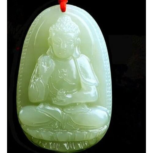 Genuine Natural Buddha Jade Pendant For Women Mens Fashion Charms Jewellery Real Chinese Jades Stone Accessories Amulet Gifts