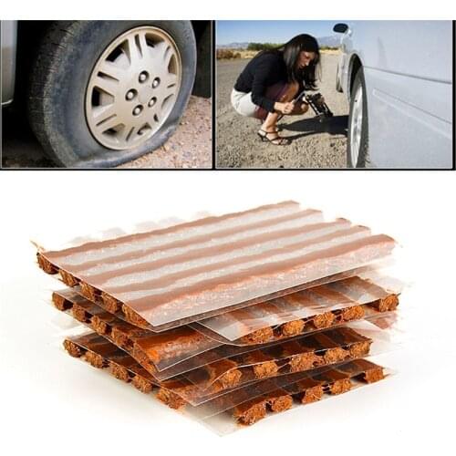 10Pc Car Tubeless Tire Repair Strip For Car Motorcycle Tyre Repair Rubber Strips