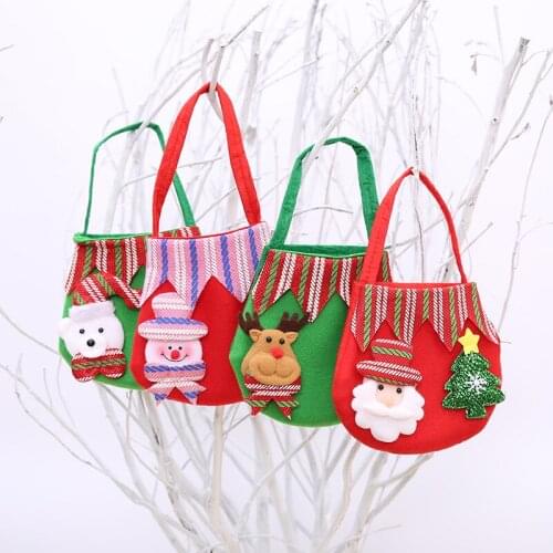 Christmas Gift Bag For Candy Christmas Gift Bags Christmas Ornament Decoration Santa Claus Bags for Tree 2018 Navidad