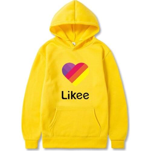 New Kawaii Hoodies Sweatshirt Men Women Men Hip Hop Hooded Hoody Pink Clothes Streetwear Sweatshirt Likee Printed hoodie
