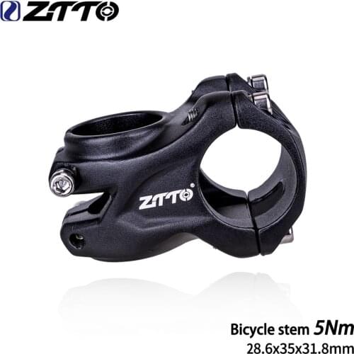 ZTTO MTB Bicycle Stem Heavy-Duty Short Stem 0 Degree 31.8*28.6*35mm Stem Aluminum Alloy Mountain Bicycle Cycling accessories