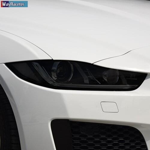 Car Headlight Protective Film Headlamp Transparent Black TPU Sticker For Jaguar e-pace f-pace f-type i-pace xe xj Accessories