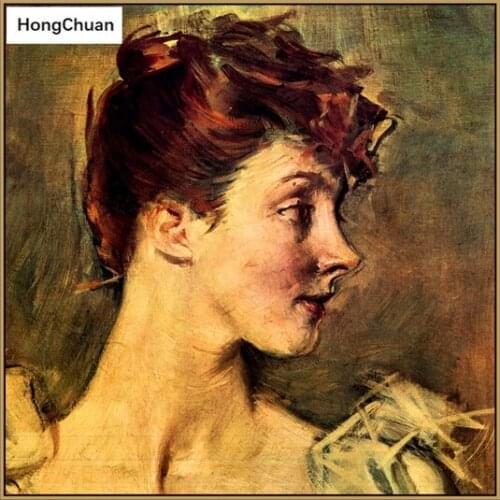 Sexy Woman Full Square/Round Diamond Painting "Abstract Colorful" Cross Embroidery Rhinestone 5D DIY Mosaic Color Art Deco Gift