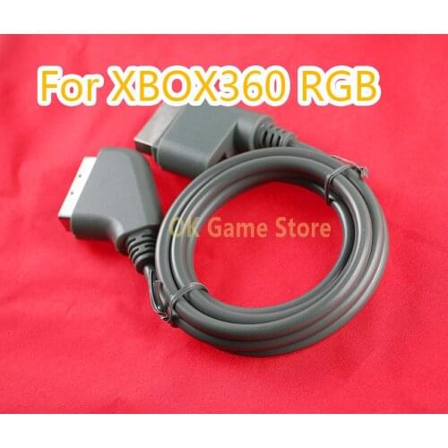 1pc/lot For Xbox 360 1.8m/6FT RGB Scart Video HD TV AV Cable For XBOX 360 Version Game Console Video Cable Accessories