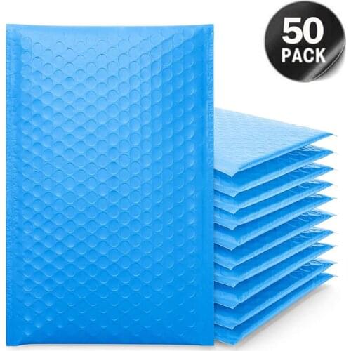 50PCS Blue Black Pink And Purple Bubble Mailers Padded Envelopes Bags For Packaging Bubble Mailer For Mailing Gift packaging
