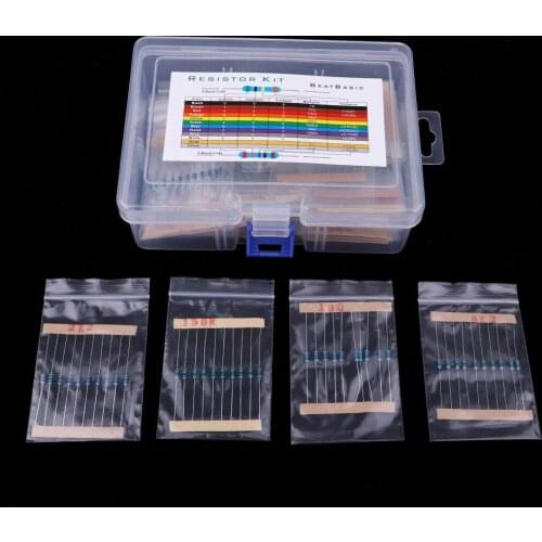 1000x Resistor Kit Assortment 1-10M Ohm Compliant(50Values X 20Pcs)