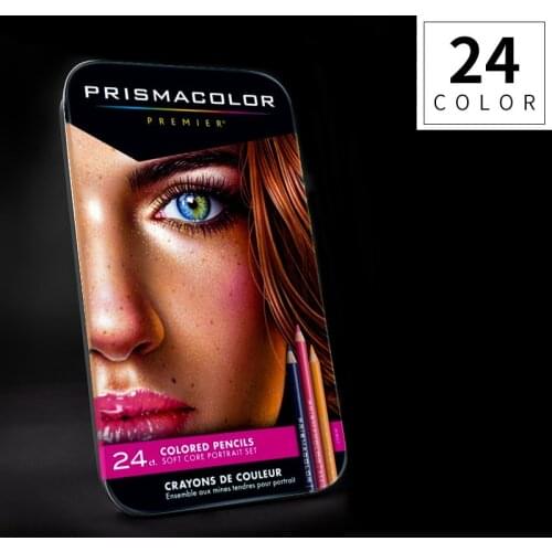 PRISMACOLOR 24 Color Oil Pencil Skin Color Portrait Soft Core Pencil Wood Colored Pencils For Artist Sketch School Art Supplies