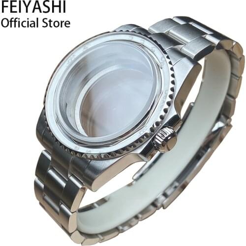 For nh35 nh36 miyota 8215 dial movement Mens watches case Watchband Bracelet strap 316L Stainless Steel Sapphire submariner