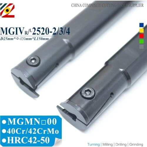 EDGEV MGIVR2520-2 MGIVR2520-2.5/3/4 MGIVL2520-2/2.5/3/4 CNC Lathe Internal Grooving Turning Tool Holder Boring Bar Machining