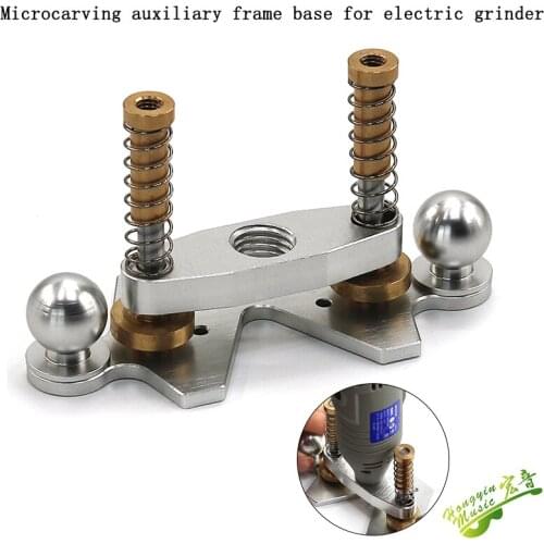 Guitar open sound hole auxiliary frame sound hole wreath Mosaic electric grinder micro engraving trimming machine base making to