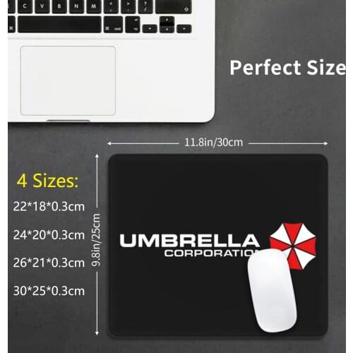 Umbrella Corporation Mouse Pad DIY Print Cushion Umbrella Corporation Video Game Video Games Washable