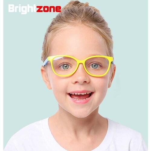 Cutely Square Blue Light Blocking Glasses Optical Frame Children Boy Girl Kids Glasses Blue Light Filter Comfort Anti Eye Strain