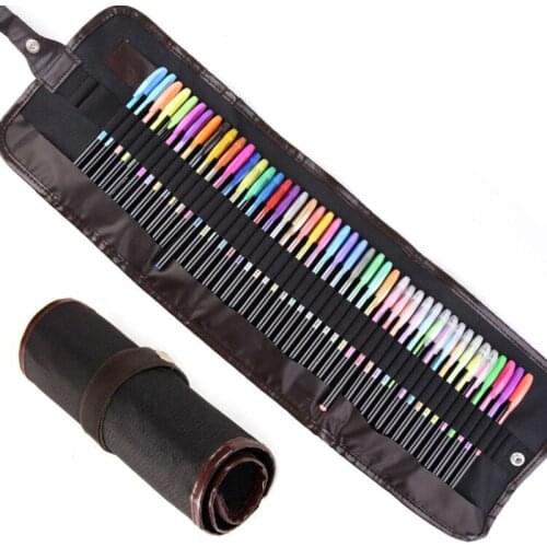 12/24/36/48 Color Gel Pens Set & Refills School Stationery Pastel Neon Glitter Sketch Drawing Color Pen Art Marker Gift