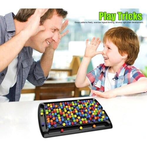 241pcs Desktop Puzzle Toy Game, Parent-child Interaction, Happy Love To Eliminate Rainbow Puzzle Game Pieces With Storage Bag