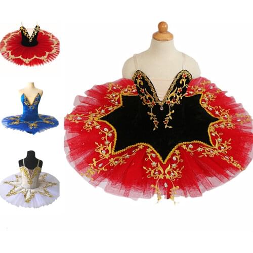 New black and red childrens professional ballet skirt TUTU skirt ballet costume