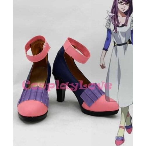 Newest Custom Made Japanese Anime Tokyo Ghoul Kamishiro Rize Cosplay Shoes Long Boots For Christmas Halloween Festival