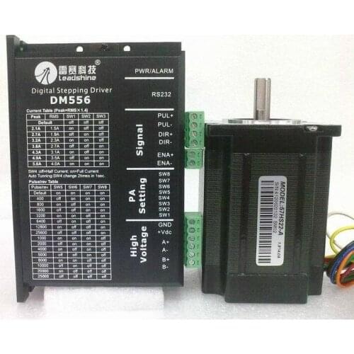 New The CNC system Stepper Drives DM556+ 57HS22 stepper motor NEMA 23 out 2.2NM a set CNC SYSTEM economic and High performance