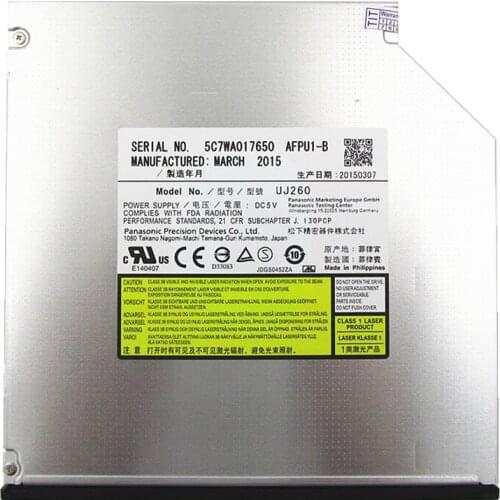 New Panasonic UJ-260 UJ260 6x Blu-RAY DVD Rewriter 12.7mm Sata Laptop Drive