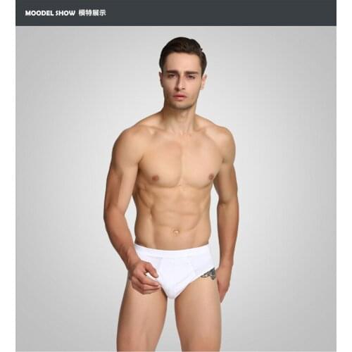 3pcs /Lot solid Qucik-dry Sexy Men Briefs Breathable Panties Underpants Brief cotton-like Men Underwear