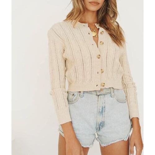 Autumn Winter Knitted Cardigan Women 2020 Chic Cable Knit Sweater Women Single Breasted Cozy Casual Cardigans Knitwear Sweaters