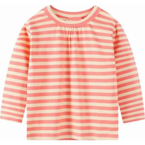 2-7 Years Children Kids Tops New Spring Baby Boy Girls Long Sleeve Striped T Shirt Cotton Children Shirts Clothes