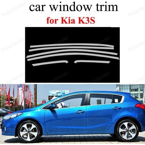 Window Trim Stainless Steel Styling Car Accessories For K-ia K3S Decoration Strips