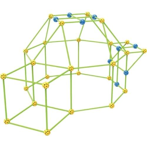 Bead Tent DIY Baby Hideout Toys Luminous Glow Durable Fort Safty Building Kit Indoor Outdoor Pretend Play Toys For Children