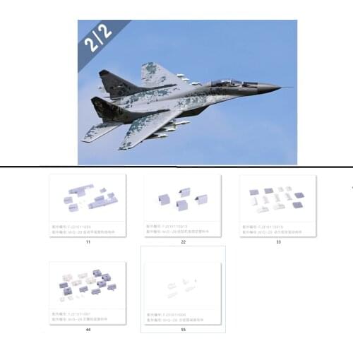 Plastic Parts for Main Gear Wing Fuselage Elevator Power System Install for Freewing RC Plane jet MiG29