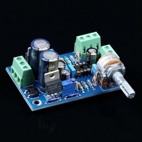 KYYSLB AC Dual 12~15V LM317 337 TI NE5532 Amplifier Preamp Board Full Direct Coupling Dual Op Amp Preamp Board 4.3 Times