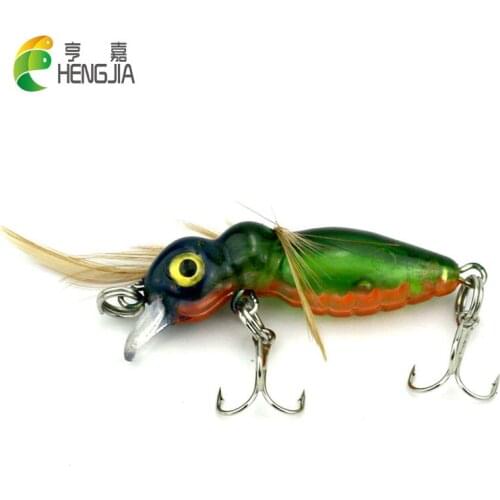 HENGJIA 4.5cm 3.4g hard plastic diving cicada insect fishing lures bass wobbler carp perch catfish pesca fishing baits tackles