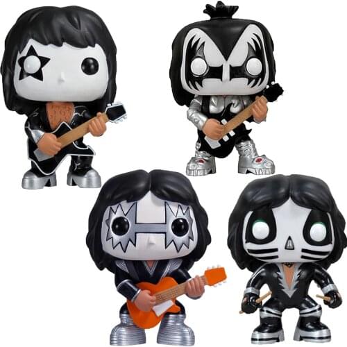 Rocks KISS The Demon #04 The Spaceman #05 The Starchild #06 The Catman #07 Rock Star Band Fans Figure Model Toys Doll Music Gift