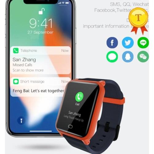 New smart band heart rate blood pressure monitor sleep tracker message reminder smart bracelet wristband for Android ios phones