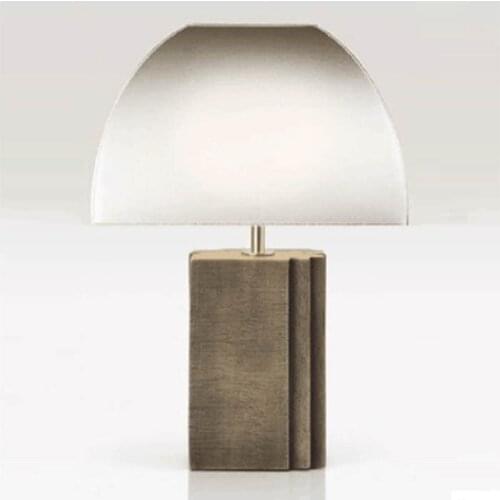 Modern new Chinese simple design living room study bedroom bedside lamp Hotel Club custom retro table lamp