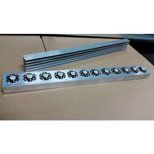 LED Radiator High Power LED lamp bead Square Aluminum Strip Radiator DIY Radiator 100*30*15mm Aluminum / 300*30*15mm Heatsink