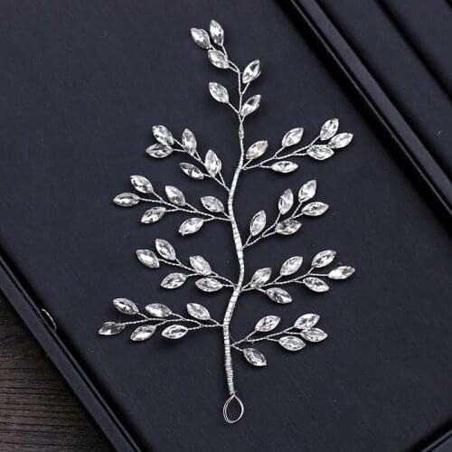 Gorgeous Wedding Hair Accessories Silver Color Crystal Tree Branch Shaped Tiara Headpieces Bridal Headband Bride Hair ornaments