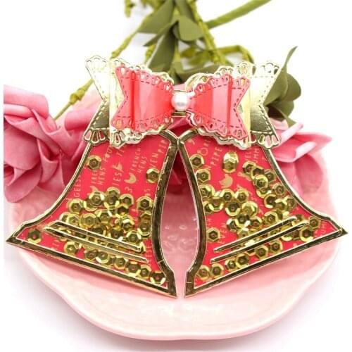 ZFPARTY Christmas Bell Shaker Metal Cutting Mold for DIY Scrapbook Template Decorative Embossed Paper Card Making Process