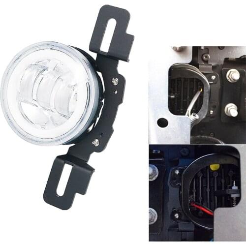 1 Pair 4 Inch LED Fog Light Mounting Bracket Adapter for 2013-2018 Jeep Wrangler Hard Rock, Rubicon X, 10Th Anniversary Editions