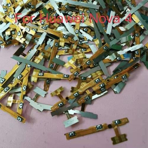 10pcs For Huawei Nova 4 Huawei Nova4 Power Volume Button Flex Cable Side Key Switch ON OFF Control Button Repair Part