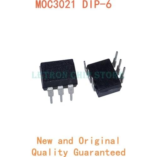10PCS MOC3021 DIP6 MOC3021M DIP-6 DIP Optocoupler new and original IC Chipset
