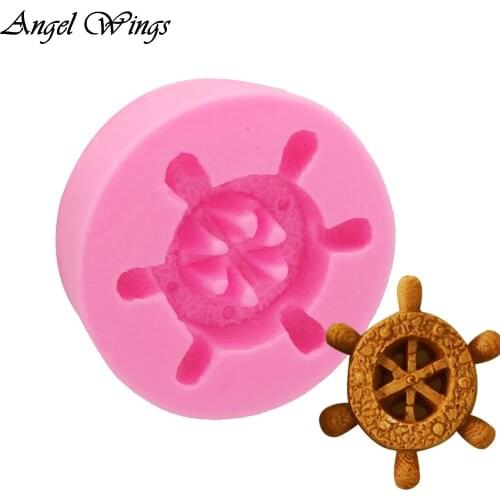 3D Rudder Boat Silicone Fondant Mold Birthday Cake Decorating Tools Cupcake Candy Chocolate Gumpaste Molds F1331