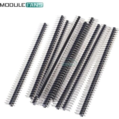 5PCS 2.54mm 2.54 mm 2 x 40 Pin Male Double Row Pin Header Strip Diy Electronic Diy Kit
