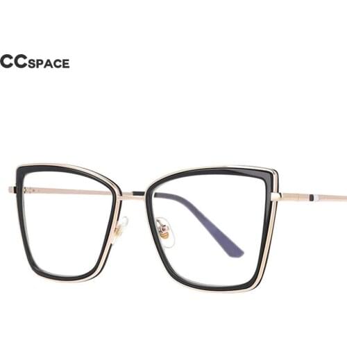53123 Large Square Frame Anti-Blue Glasses Frame Womens Optical Computer Eyeglasses Goggles