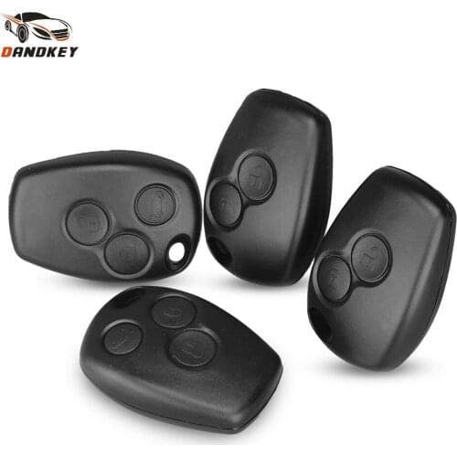 Dandkey 2/3 Buttons Remote Key Shell Fob Cover Case For Renault Clio Dacia Modus 3 Twingo Kangoo 2 Laguna Sandero No Blade