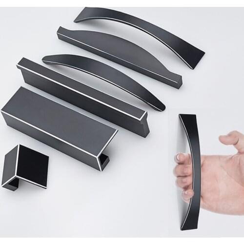 European-style Black Cabinet Cabinet Pulls American Single Hole Small Handle Modern Simplicity Furniture Hardware Accessories