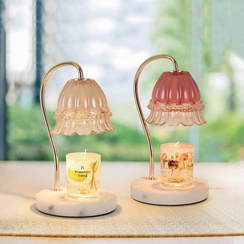 Electric Wax Candle Melt Warmer Lamp Marble Candle Warmer Light Electric Candle Warmer Wax Melter Lamp Atmosphere Lighting