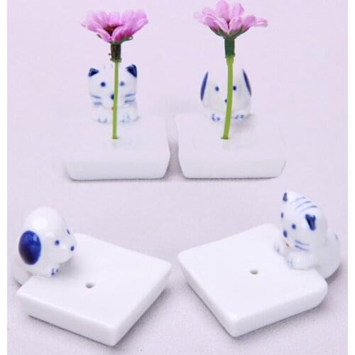 Ceramic Lotus Cat Dog Incense Burner Stick Holder Ceramic Censer Plate DIY Home Fragrance Ornaments Gift