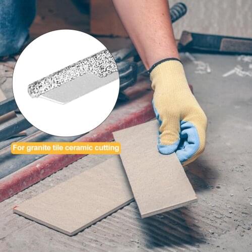 Grain 40 Grit T-shank Jigsaw Blades Ceramic Tile Cutting Tool Diamond Jig Saw Suitable for Granite and Marble Ceramics