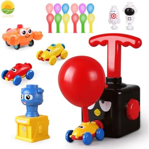 Boy Hot Car Inertial Power Balloon Plastic toy Mini Machine 1:32 Fun Car Model Education Toy for Kid Christmas Gift