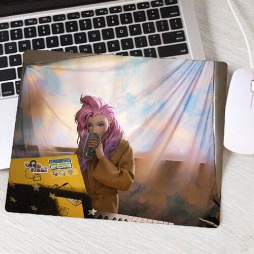 Mairuige League of Legends Girls Gaming Accessories Non Slip Resistant Computer Notebook Anime Kawaii Small Mouse Pad Desk Mat