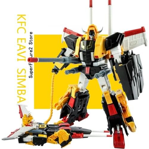 Transformation KFC EAVI METAL Toys Metal PHASE 8A: JUNGLE WARRIOR S I M B A Lion Action Figure